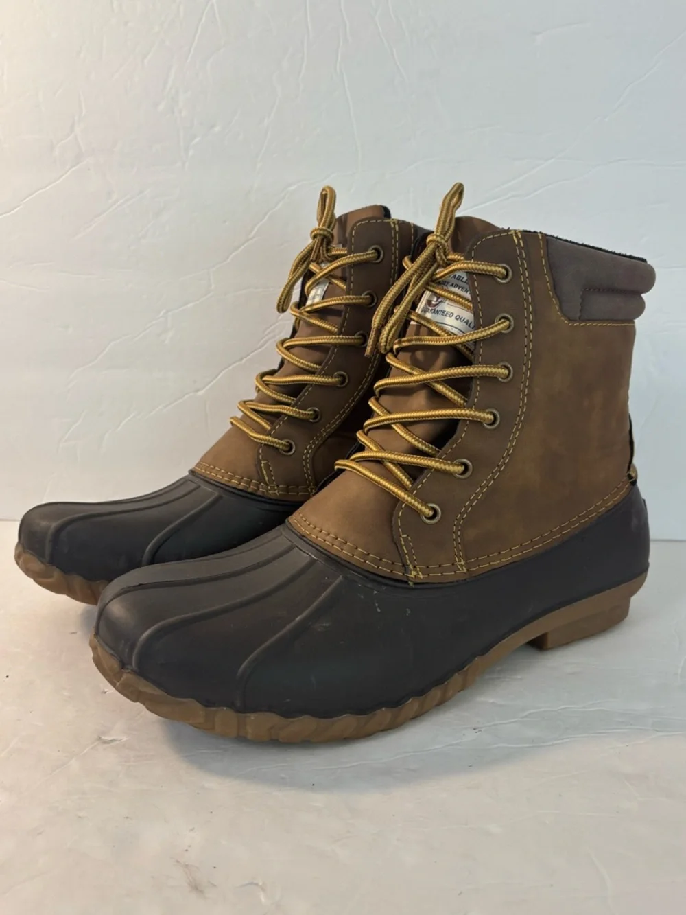 ALEADER Brown/Tan Duck Boot Size 10